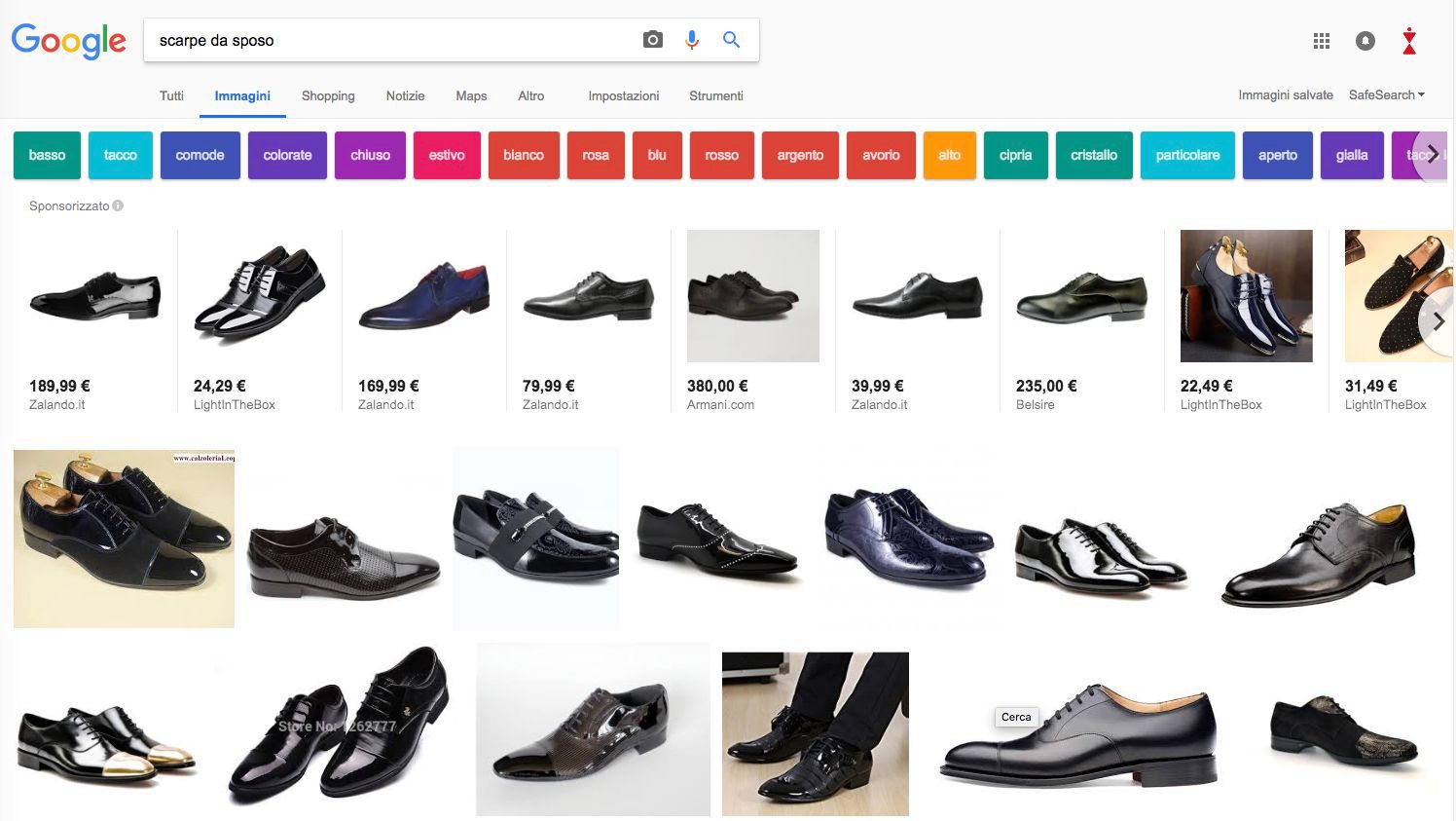 etichette seo immagini google