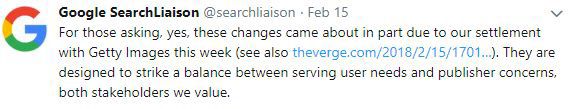 tweet google search liason getty images