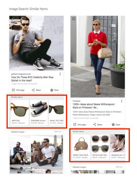 nuovo layout ricerca immagini mobile google
